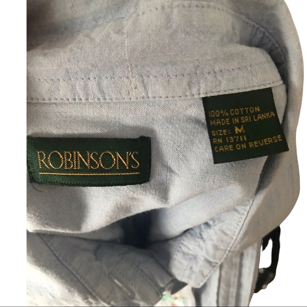 Boho Vintage Robinsons Soft Button Down M - image 6
